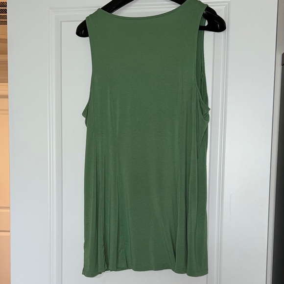 Torrid Olive Button-Front Tank Top - Picture 3 of 3